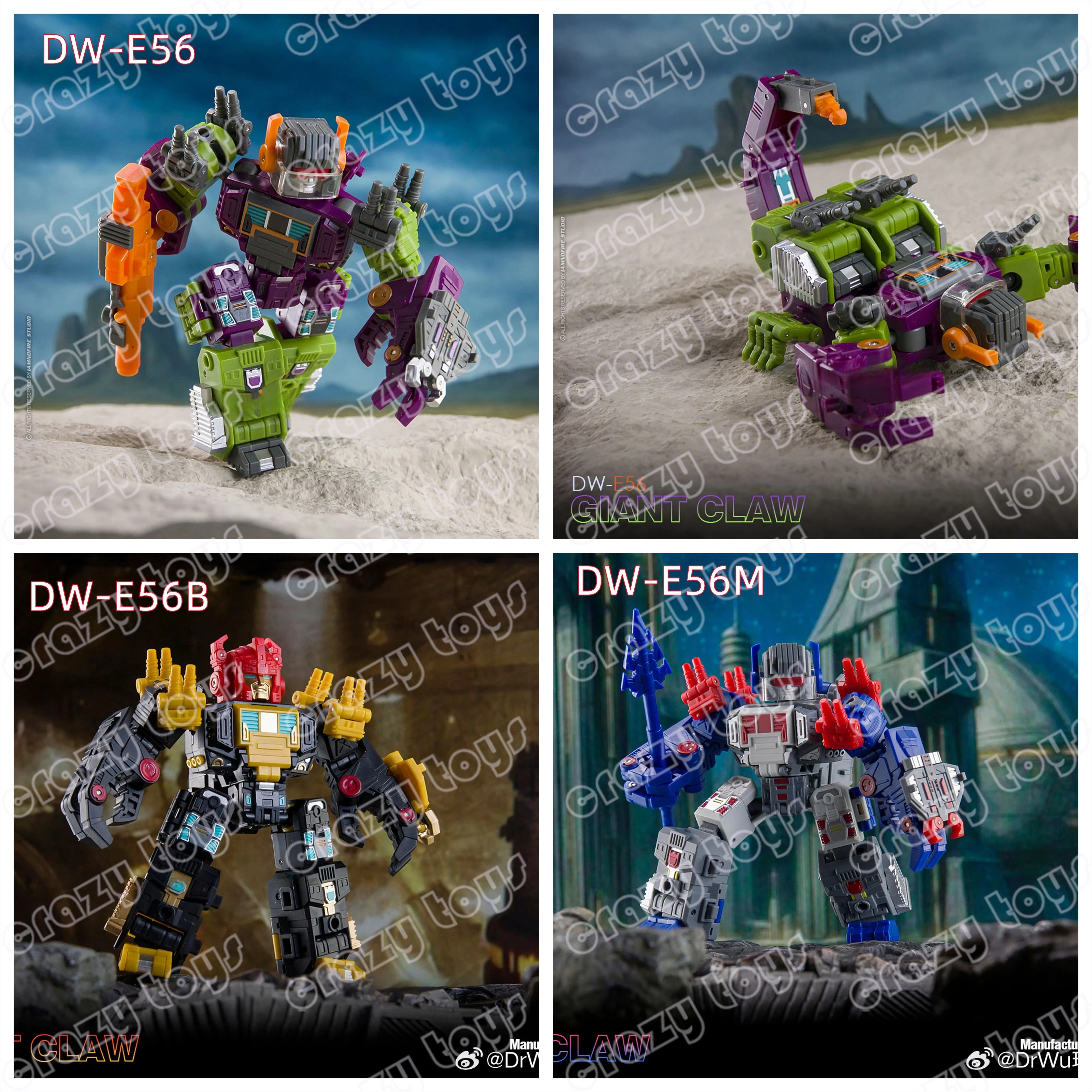

[In Stock In January] Transformation Dr.Wu DW-E56 DW-E56B DW-E56M Scorponok Mini Action Figure With Box