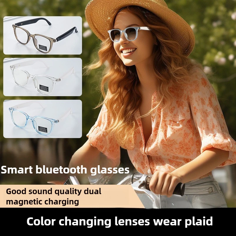 

【AI Translation】Smart Sunglasses,Bluetooth Call,Outdoor Sports Earphones,HIFI Blue Light Waterproof UV resistant Dimming Lens