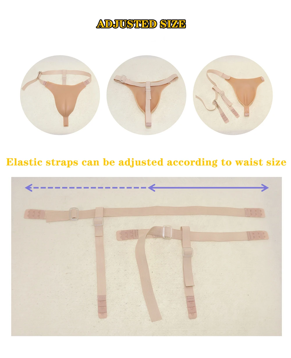Crossdressing Male to Female Camel Toe Panty Silicone Hiding Gaff Pussies Fake Vagina Pad Shemale Pussy Transgender Crossdresse