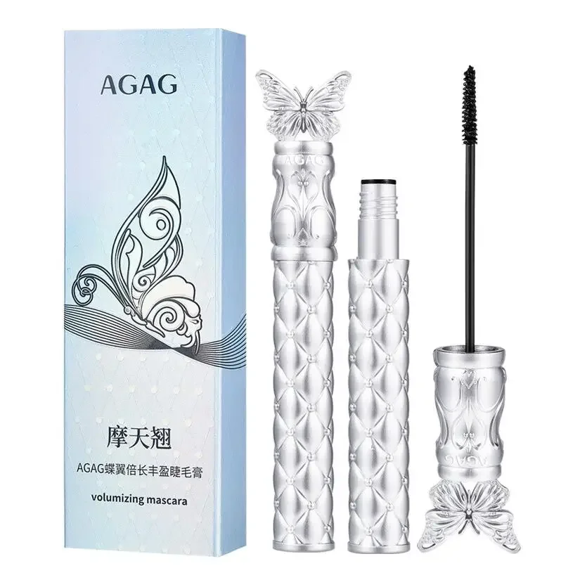 Agag Hoge Wasbare Mascara Make-Up, Volumenizing, Verlenging, Bepalend, Curling Waterdichte Mascara Carbon Black