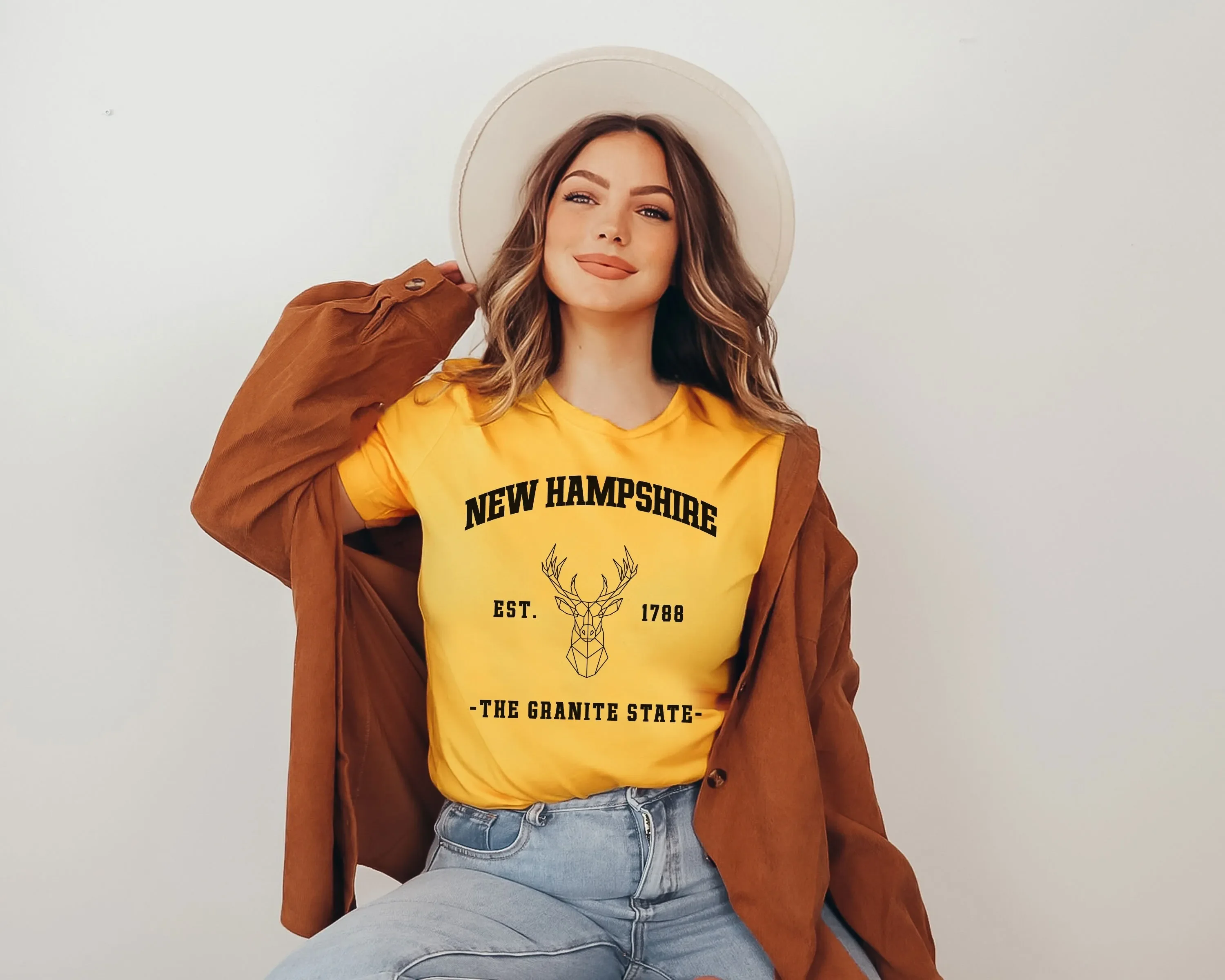 New Hampshire State Map T Shirt Womens Heart s Vacation