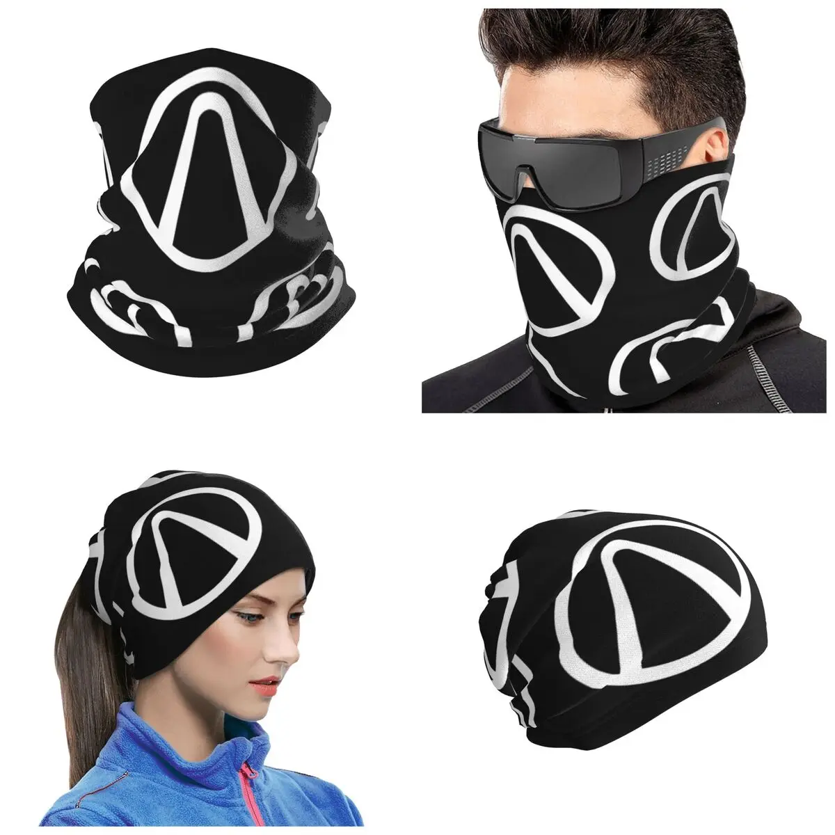 Borderlands White Emblem Bandana Neck Gaiter Printed Mask Scarf Multi-use Balaclava For Men Women Adult Washable