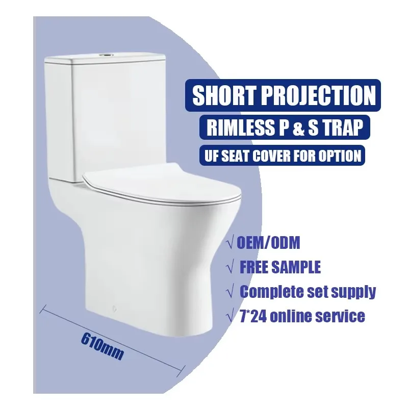 Sanitary Ware Suite Flush Ceramic  Bathroom  and Sink Set Toilet Set