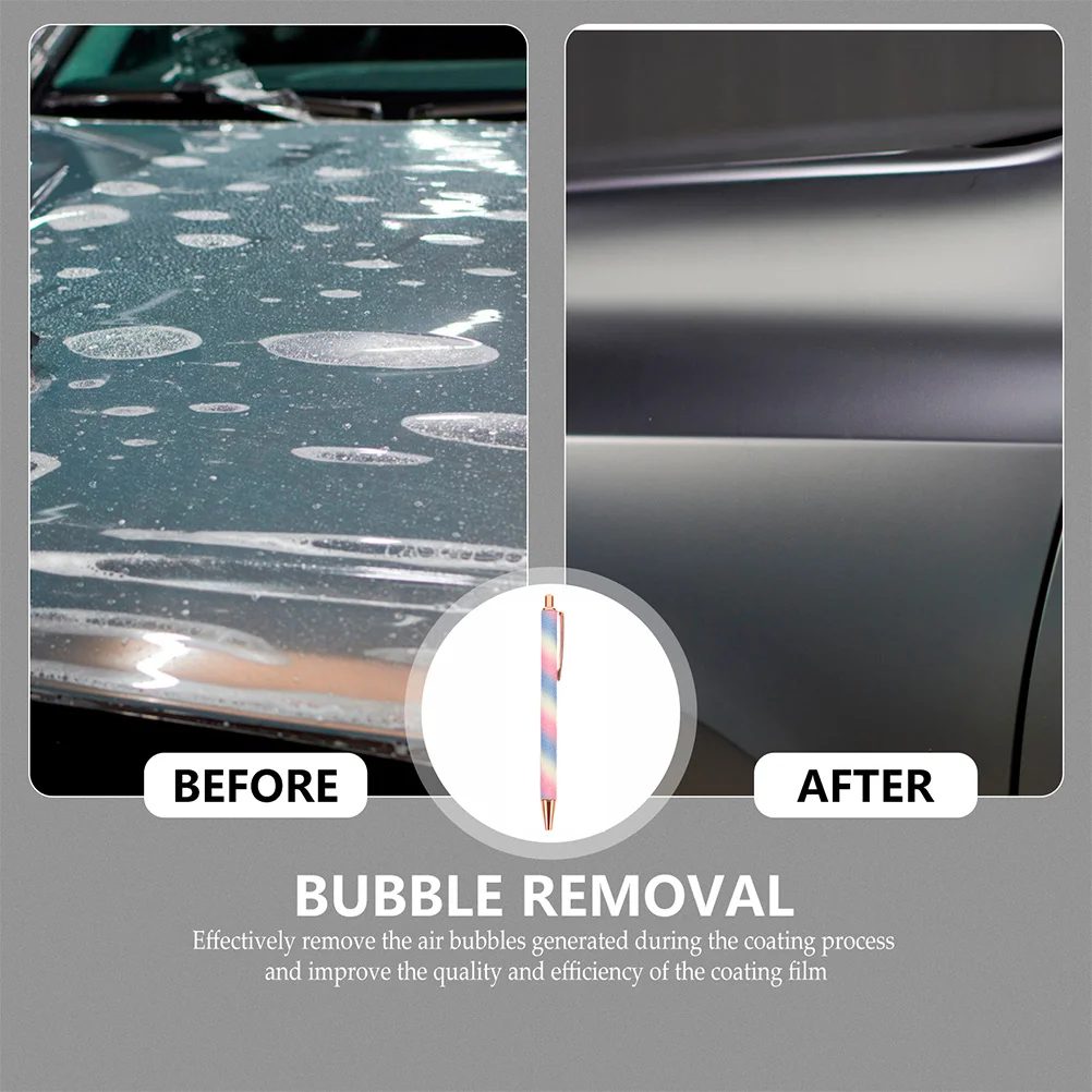 

2 pcs Air Release Pens For Car Vinyl Weeding Bubble Removal Tool Compact Steel Tip Handle Installation Helper Engine Parts