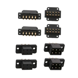 5Pairs VTOL Drone MX 10pin 6pin Male Female Connectors 5A Rated Current Servo Quick Release Plug for RC Turbojet Model Airplane