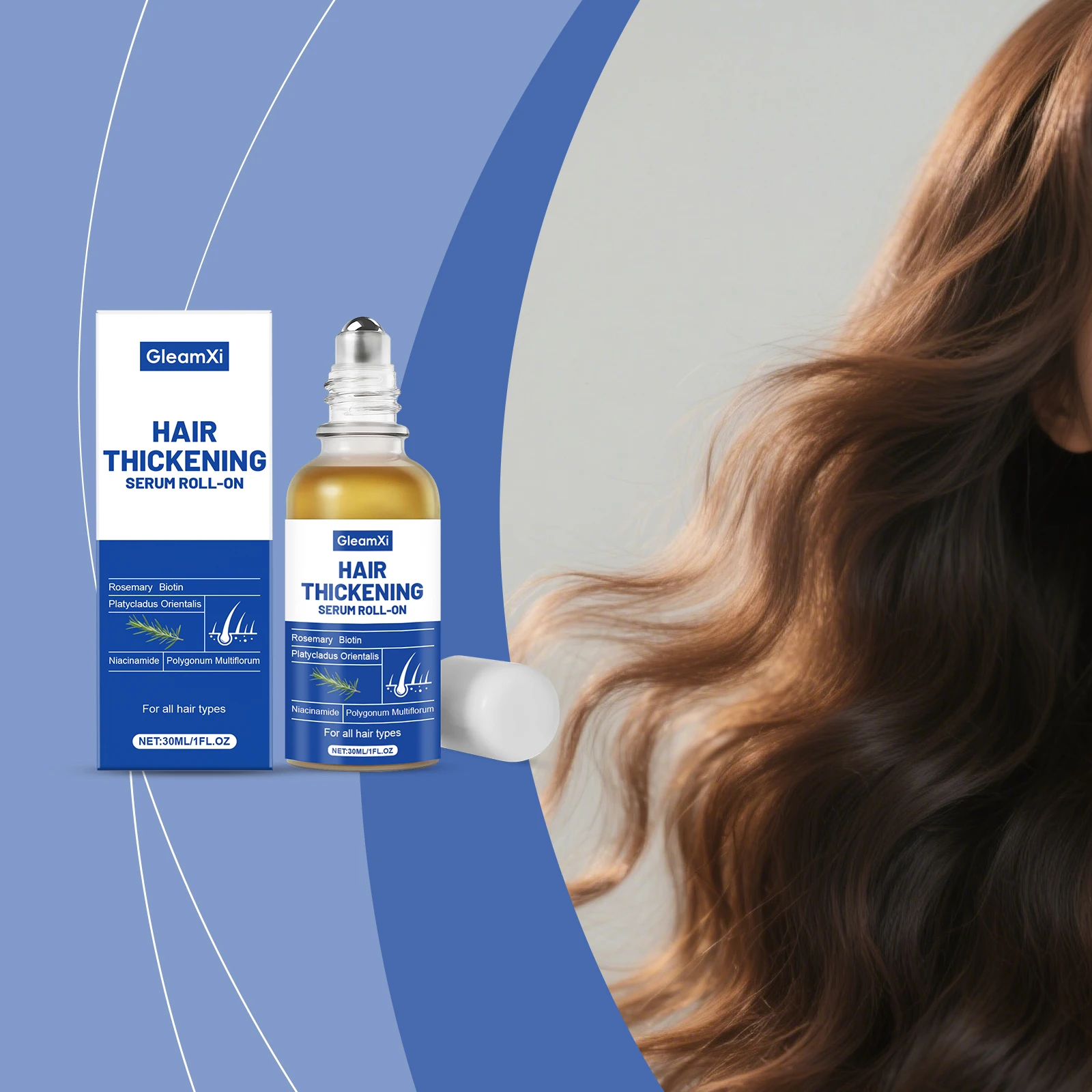 

Травяная эссенция-роллер для волос - питает волосы, успокаивает корни, придает им объем, гладкость и блеск.