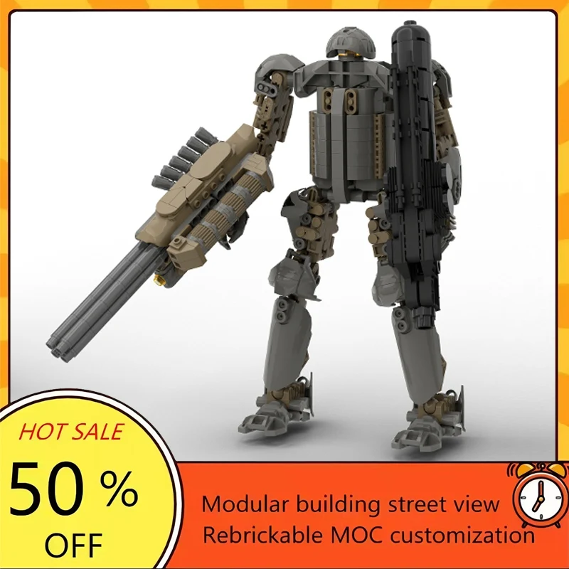 

Набор для сборки модульного боевого робота MOC из 2077 деталей по мотивам популярного фильма «Звездные войны», технологичный подарок для детей на праздники