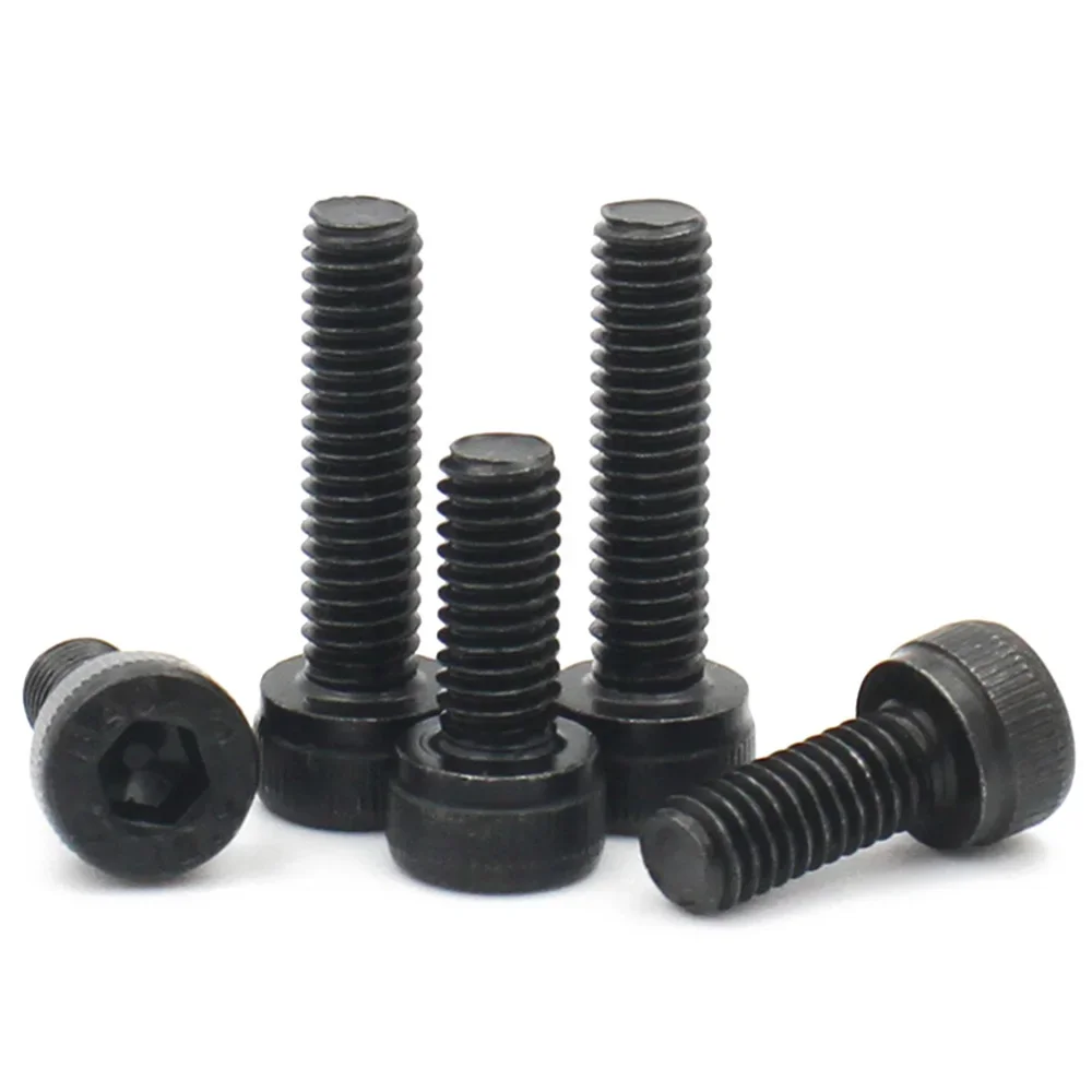 2-50pcs Grade 12.9 Carbon Steel Allen Screw M1.4 M1.6 M2 M2.5 M3 M4 M5 M6 M8 M10 Hexagon Hex Socket Cap Head Screw Bolts Din912