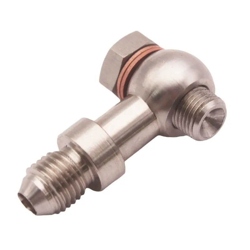 AB16-For Garrett GT25R GT28R GT30R GT35R Compatible M11x1.0 To 4AN Turbo Oil Feed 1.0Mm Restrictor Fitting
