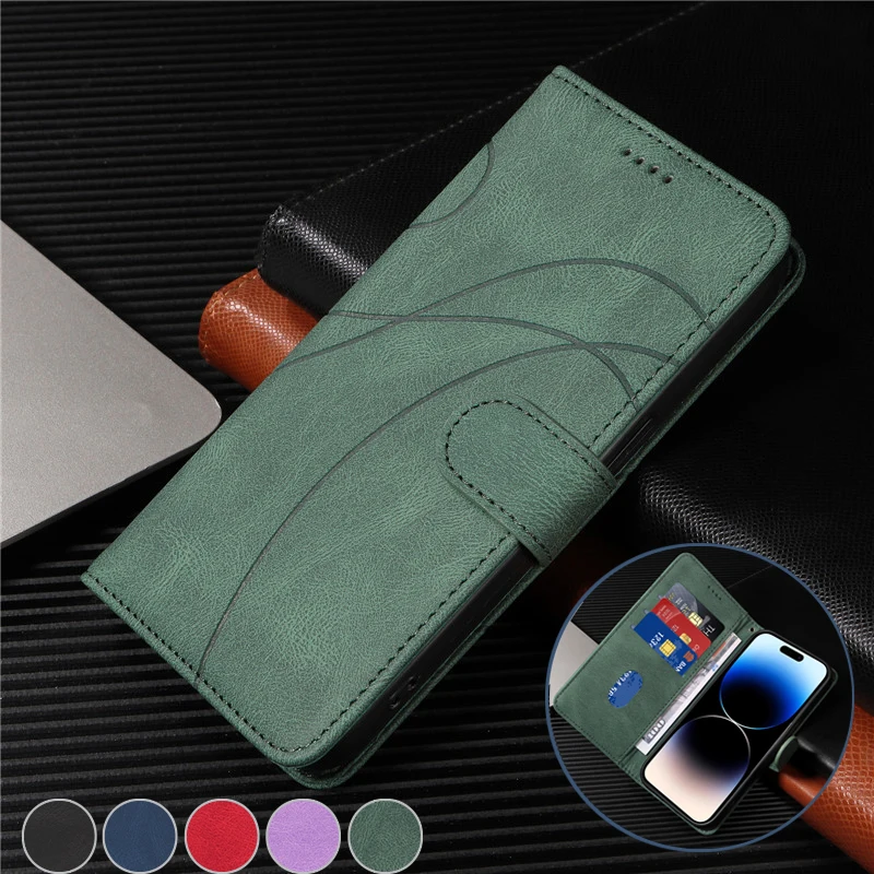 Dream Line Flip A55 Phone Case For Samsung Galaxy A55 A54 A35 A34 A25 A24 A15 A14 A05 A05s A04E 5G 4G Wallet Leather Cover Bags