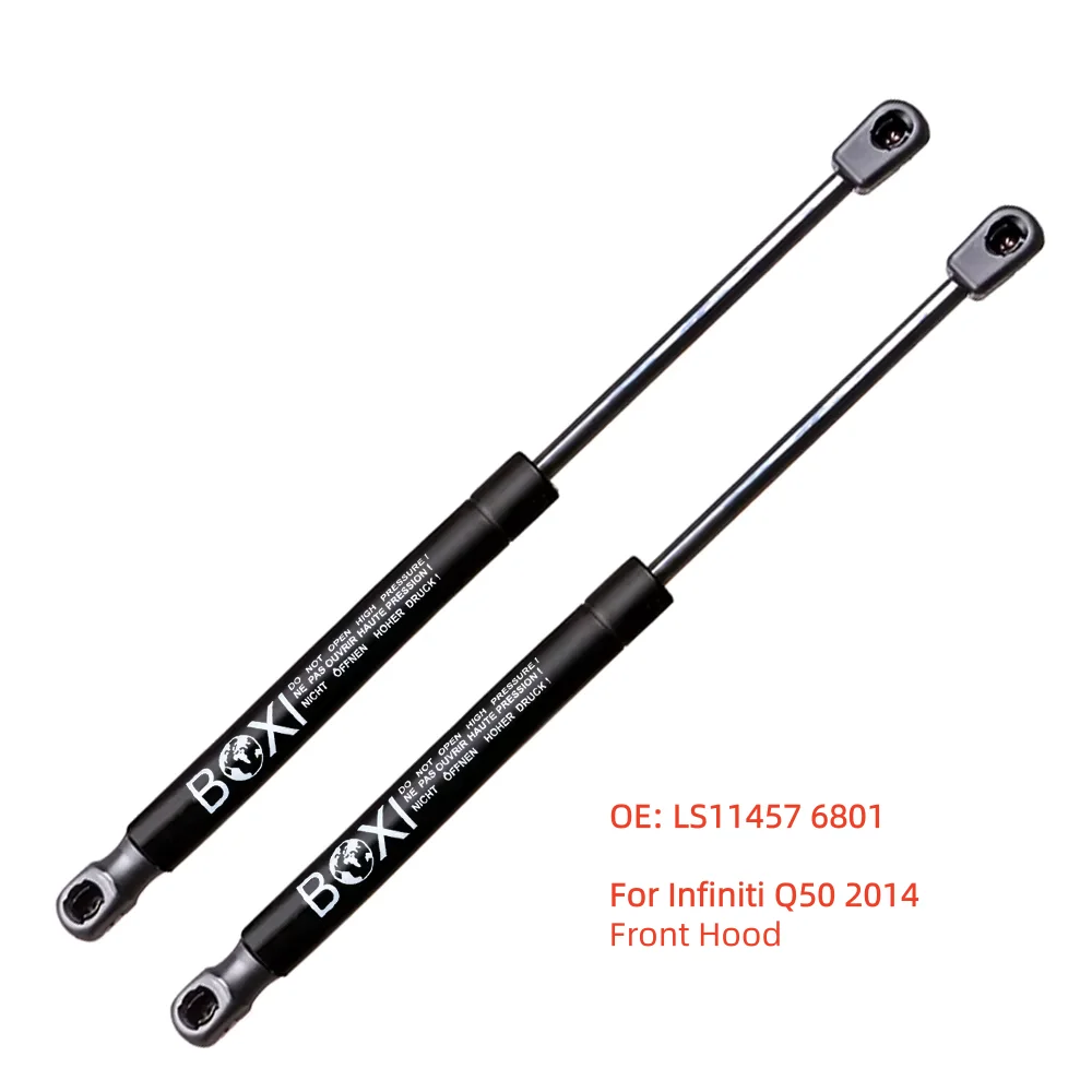 

BOXI 2Pcs Hood Lift Supports Struts Shocks Dampers Spings For Infiniti Q50 2014 LS11457 6801 Support Gas Spring