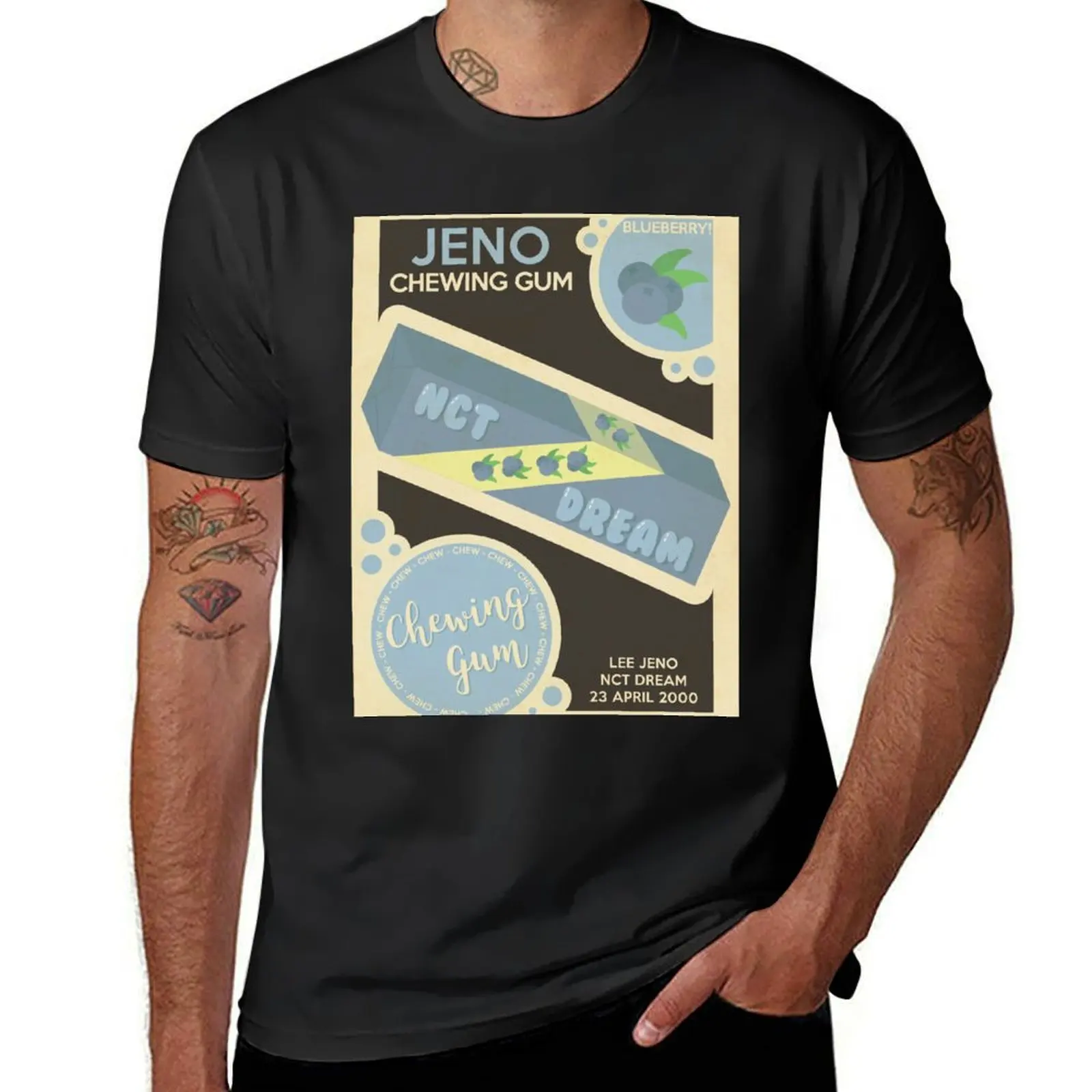 blueberry jeno! T-Shirt plus sizes anime clothes t shirts men