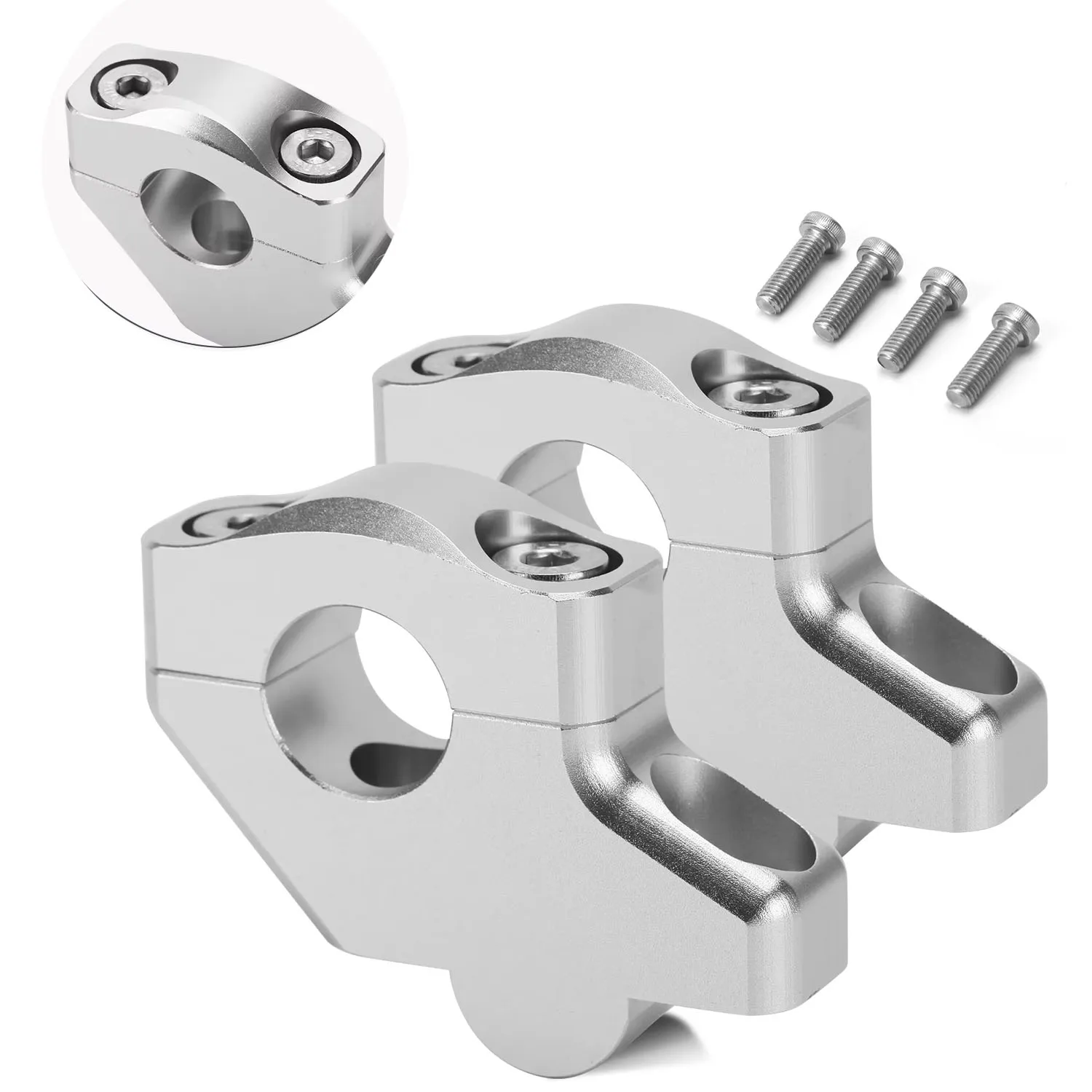 

Motorcycle HandleBar Bar Risers Mount Clamp Adapter Modified Accessories For Universal 7/8" 22mm