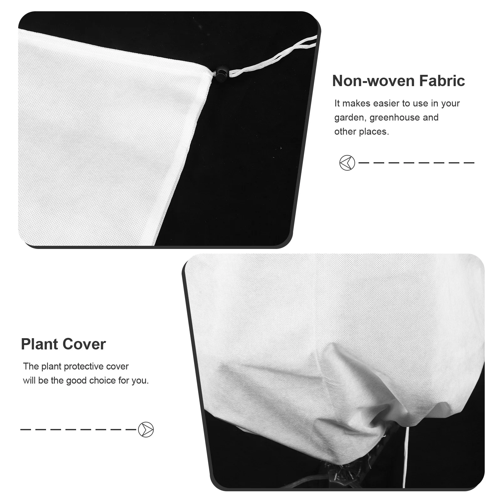 

Non-Woven Plant Cover Durable Winter Protective Cover for Outdoor Garden Frost Shrub Protection Bags Garden Plant Protection Bag