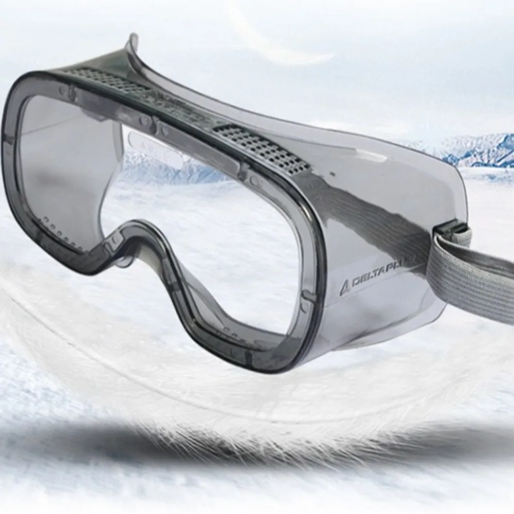 Portable Professional Safety Goggles Dustproof Protective Anti Splash Eyewear Vented Clear Lens Anti-Fog Glasses Eye Protection