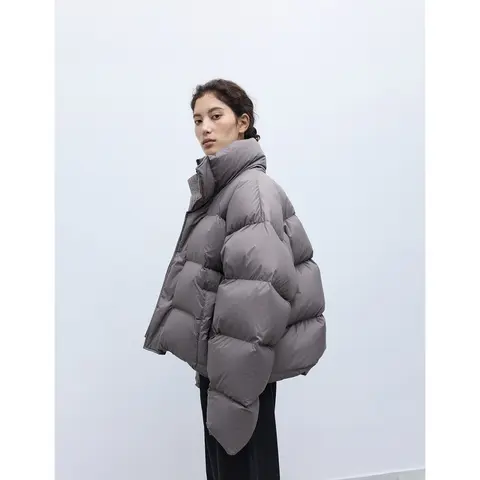 Trendy Bloggers Are All Wearing It~ Lightweight and Warm Short down Jacket 270g White Duck down Puffer Jacket New Winter Women's Outerwear