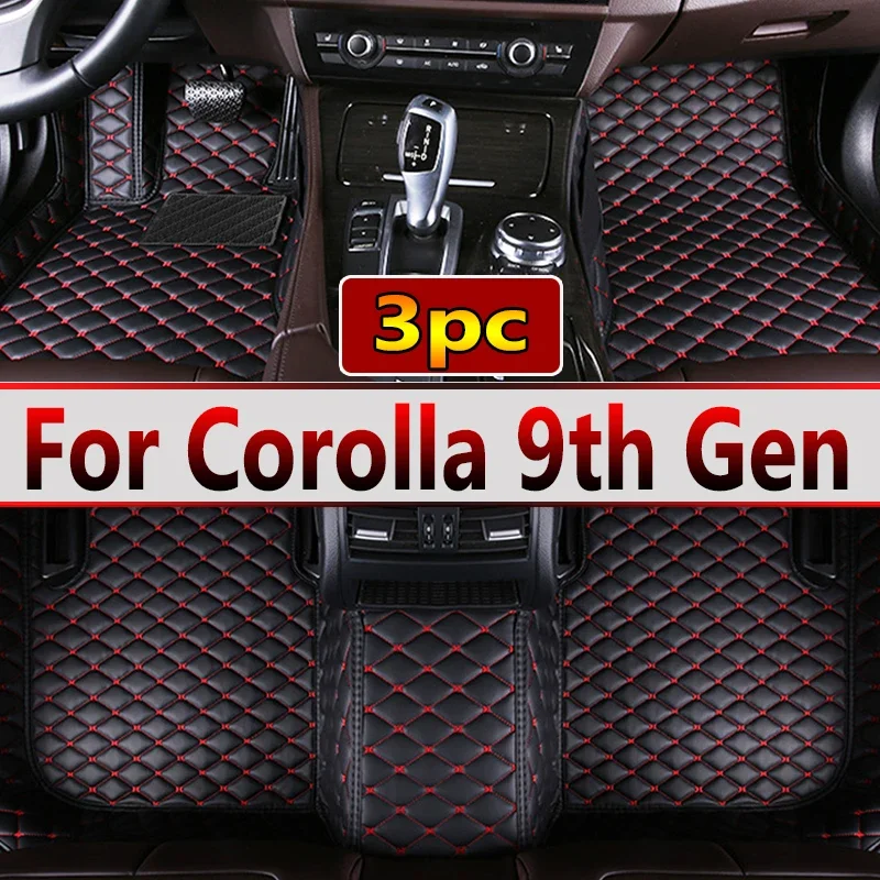 Car Floor Mats For Toyota Corolla 9th Gen. 2000 2001 2002 2003 2004 2005 2006 Auto Foot Pads Interior Accessories