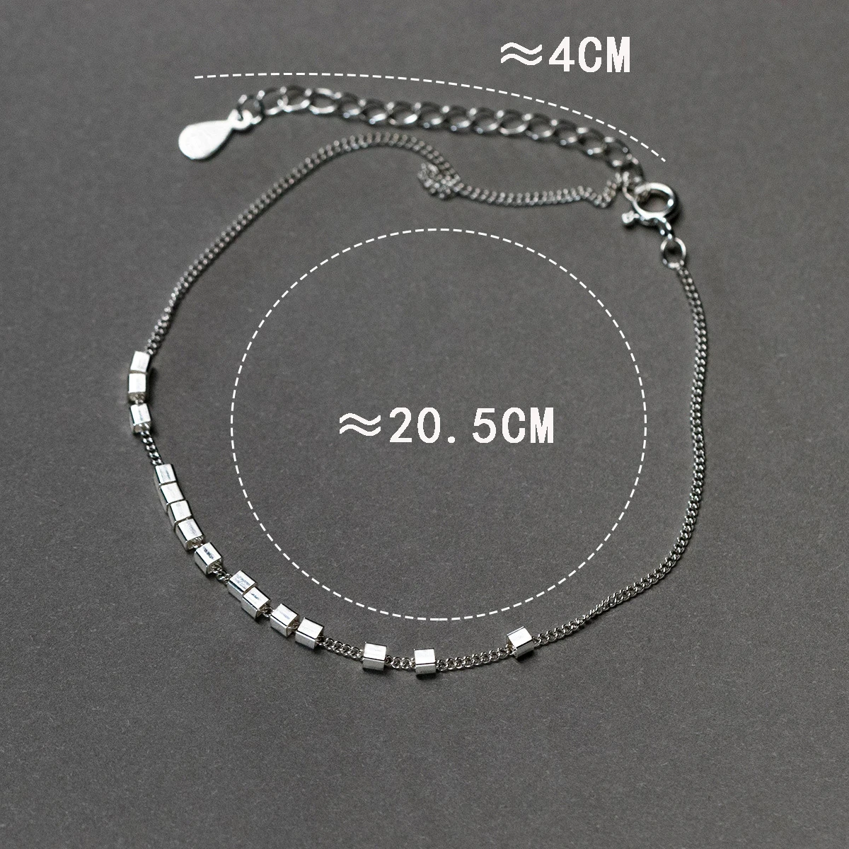 MIQIAO 925 Sterling Silver Block Woman Foot Bracelet On The Leg Anklets Chain Sexy Accessory Jewelry S7438 High Quality