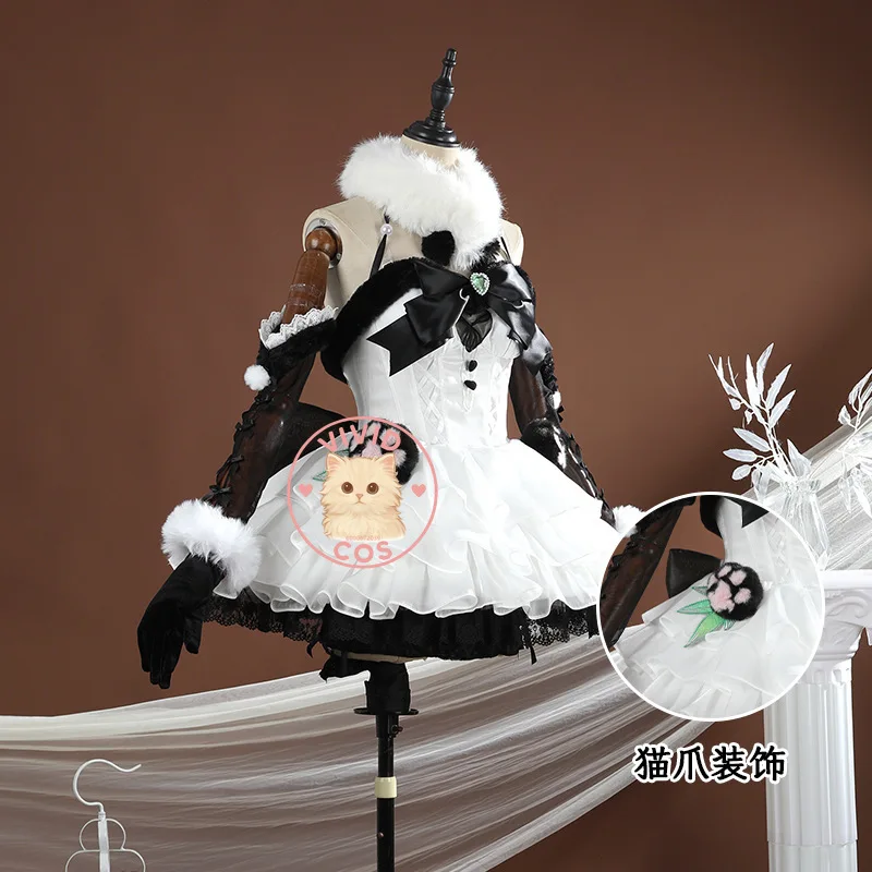 Naraka: Bladepoint Shen Miao's "Panda Green Wild Guardian" and "Bamboo - Loving Cute Guest" Cosplay Costumes Role-playing