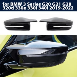 G30 G38 Bright Black Side Wing Rearview Mirror cover caps For BMW 2 3 4 5 7 Series G20 G21 G28 G22 G11 G12 G42 M4 style LHD RHD