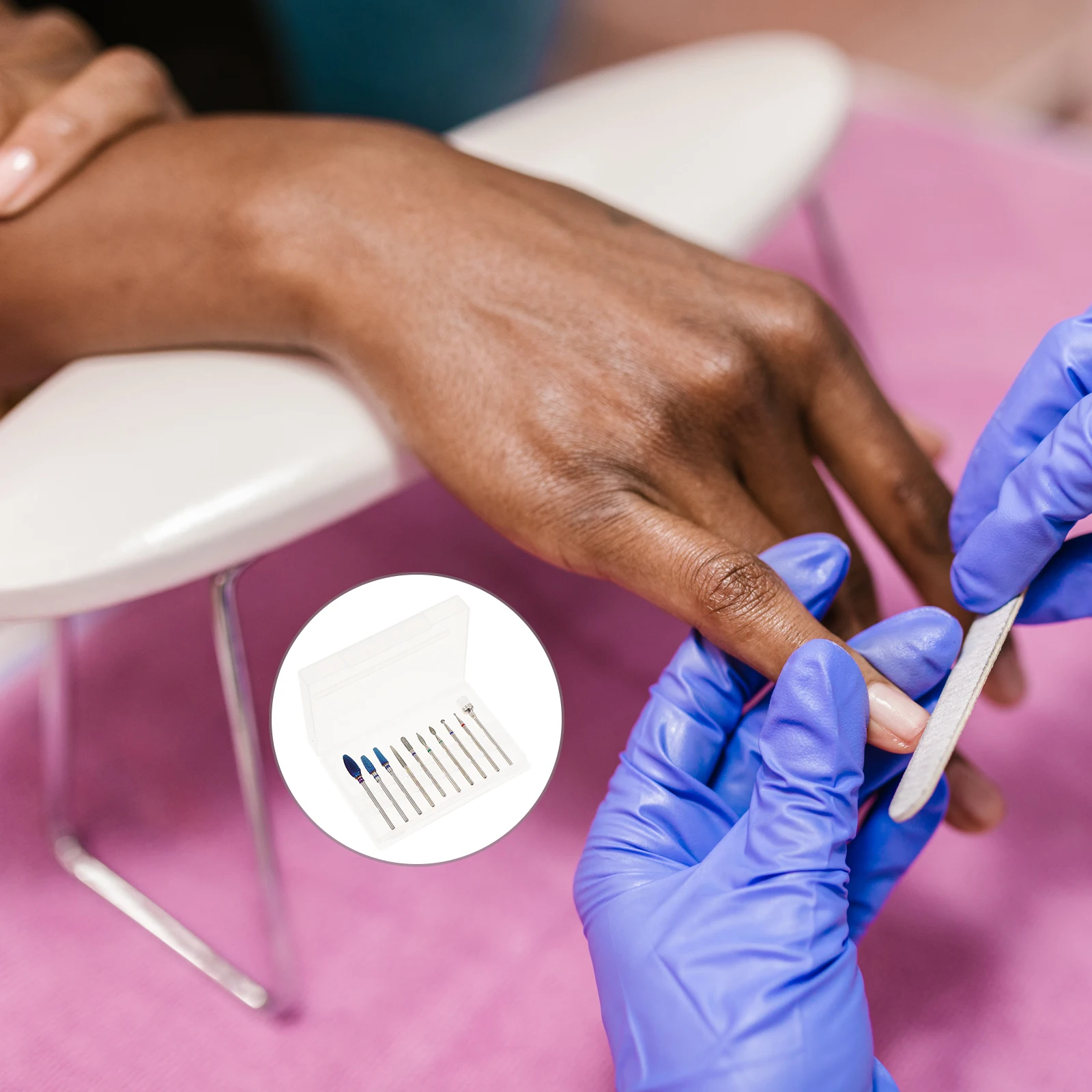 10個入りプロ用ネイルドリルビットタングステン鋼キューティクルマニキュアペディキュア研磨ヘッド、ポリッシュ、リシェイプ、角質除去用