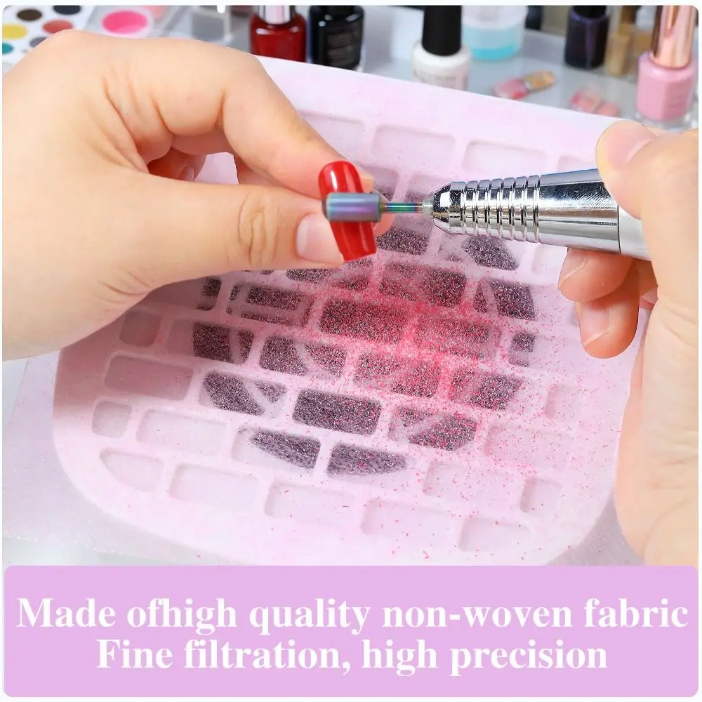 100pcs Comfortable Nail Vacuum Cleaner Filter Paper Non-woven Fine Filtration Nail Dust Collector Paper Flexible High Precision