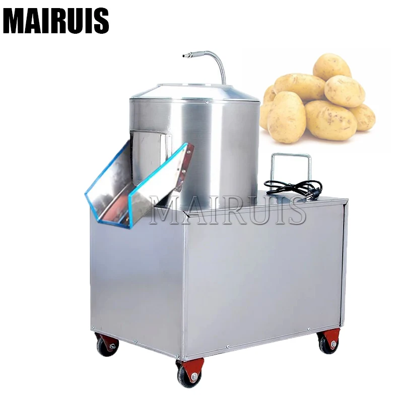 Industrial Potato Chips Cleaning Peeling And Cutting Machine