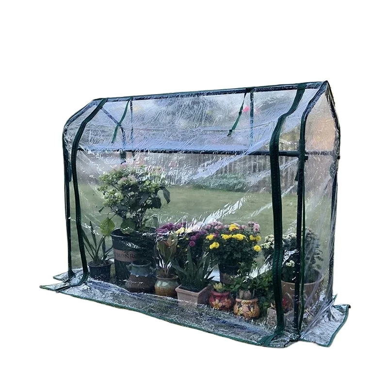 Mini Transparent Flower Shed – Windproof Rainproof Greenhouse Cover For Balcony, Patio & Home Garden