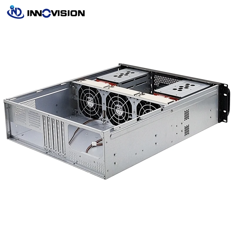 New Designed Hotswap 3U 8Bay Compact Stroage Server Chassis 550MM 8 HDD Bays Rack Server Computer Case Support ATX Power Supply