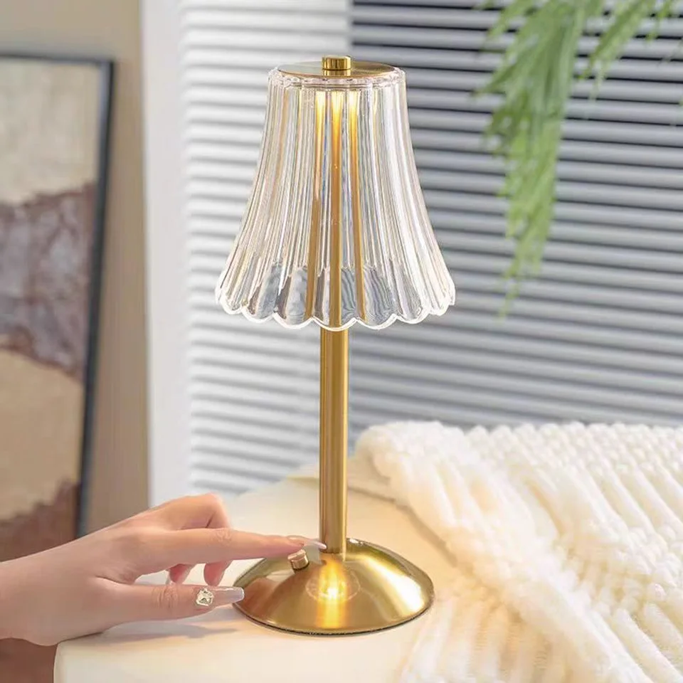 

LED Table Lamps Touch Sensor Desktop Night Light USB Rechargeabl Portable Bedroom Night Light Reading Lamps Decor Light