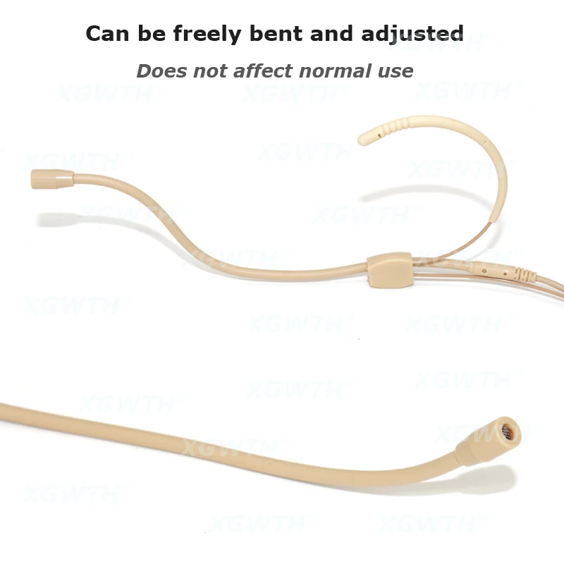 Headset Microphone Double Headband Head Wearing Omnidirectional Mic for Shure Sennheiser AKG MiPro Audio Technica 4Pin 3Pin TA4F