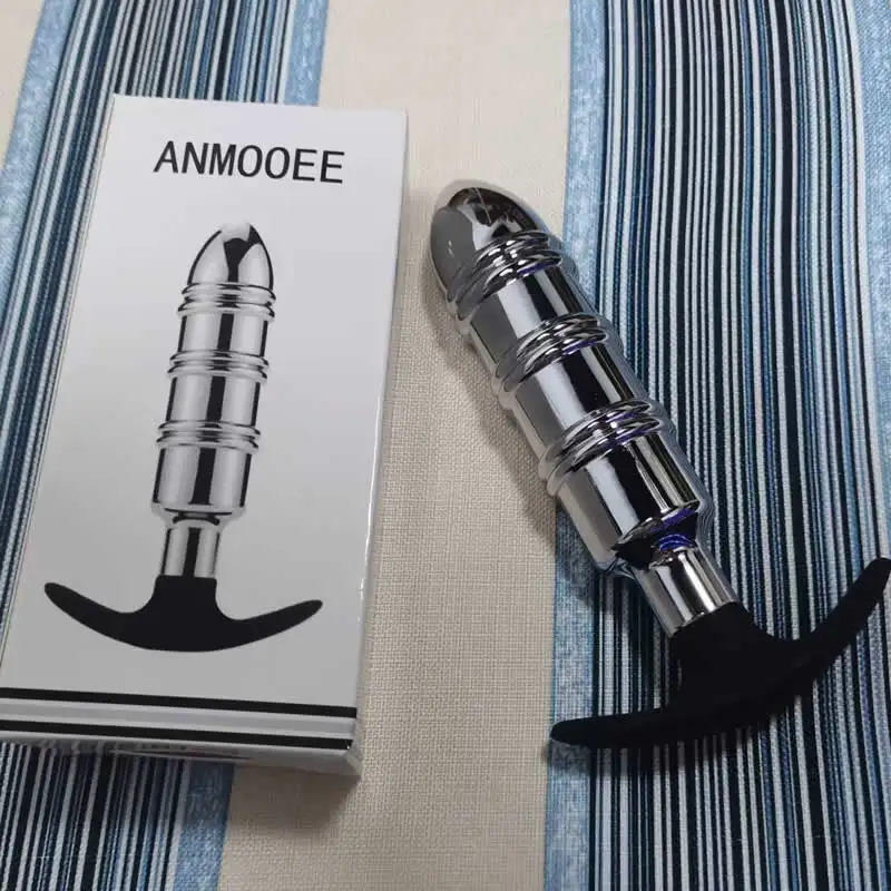 ANMOOEE Heavy Extra Large Anal Expansion Metal Anal Plug Dildo Stainless Steel Butt Plug Prostate Massage Adult Sex Toys