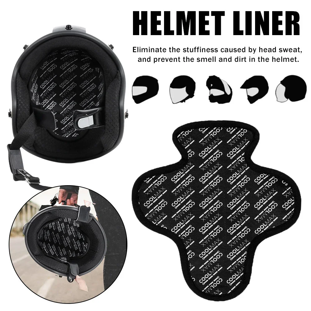 Fast‑Drying Breathable Sweat‑Absorbent Motorcycle Helmet Liner Sponge Pad Helmet Inner Cover