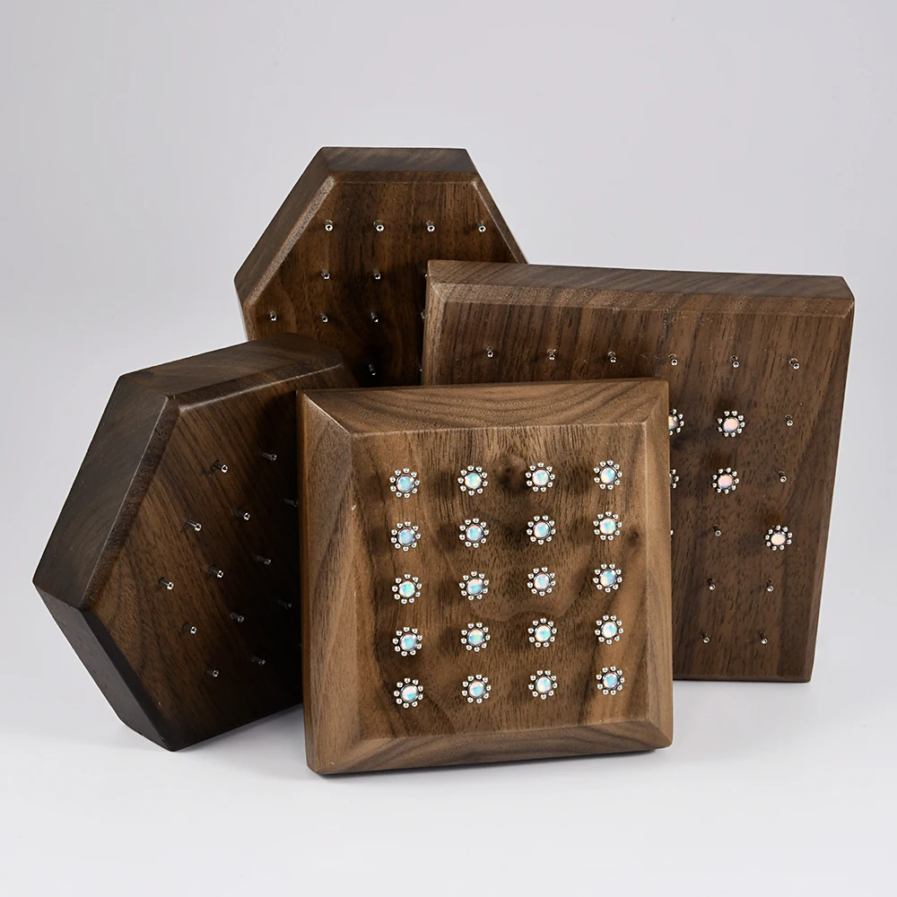 Solid Wood Stand for Body Piercing Jewelry Display