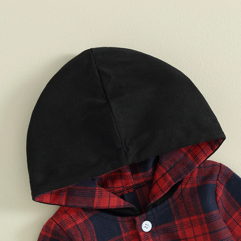 طفل رضيع 2 قطعة الزي منقوشة طويلة الأكمام مقنعين السروال القصير والسراويل المرنة مجموعة ملابس الخريف الربيع