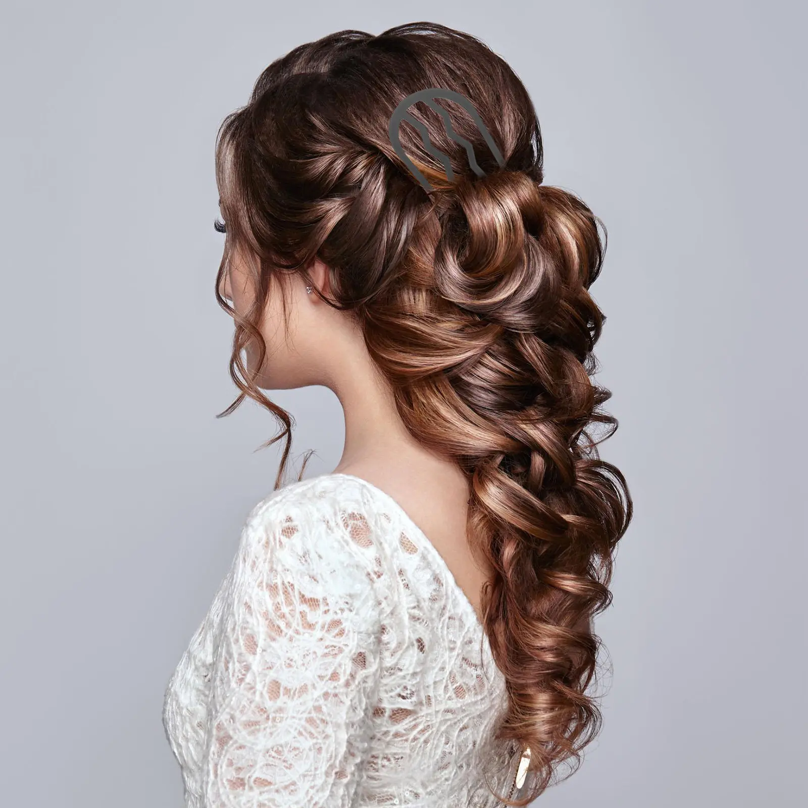 

Набор из 6 французских боковых гребней для волос для женщин, легкие металлические гребни для создания пучков, для укладки причесок и ношения на улице