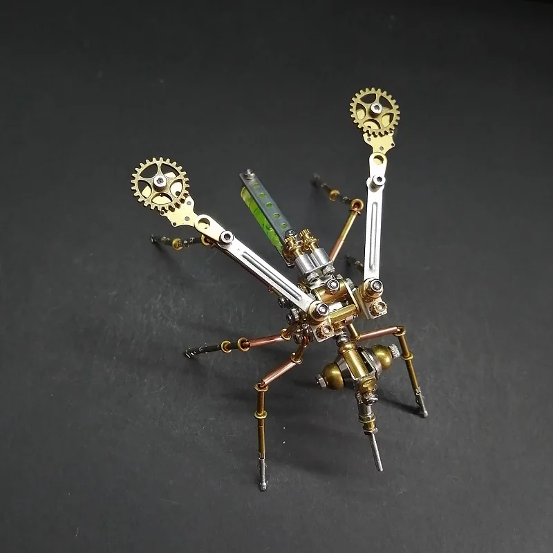 Steampunk Mechanical Mosquito Puzzle - ,3D Metal Jigsaw Puzzle Industrial Desktop Decor for Engineers & Retro Gadget Lovers