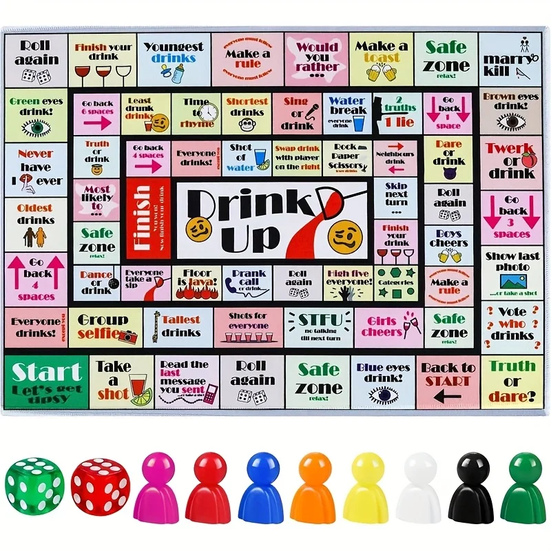 

Adult Party Drinking Board Game Fun Party Interactive Drinking Game