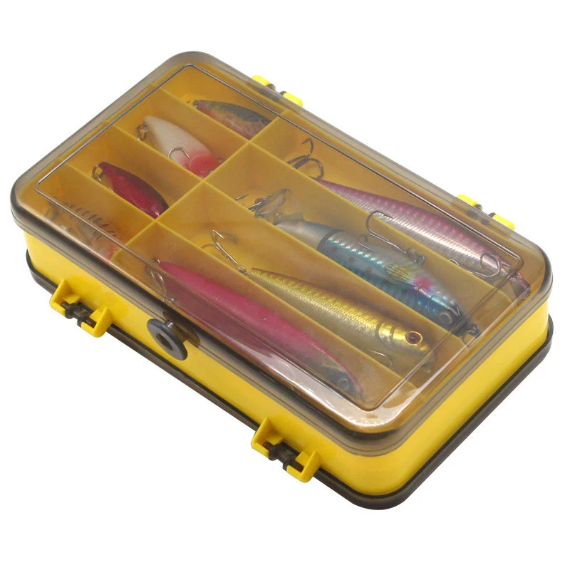 Double Sided Fishing Box Fishing Accessories Lures Hooks Storage Box Fishing Tackle Organizer Box