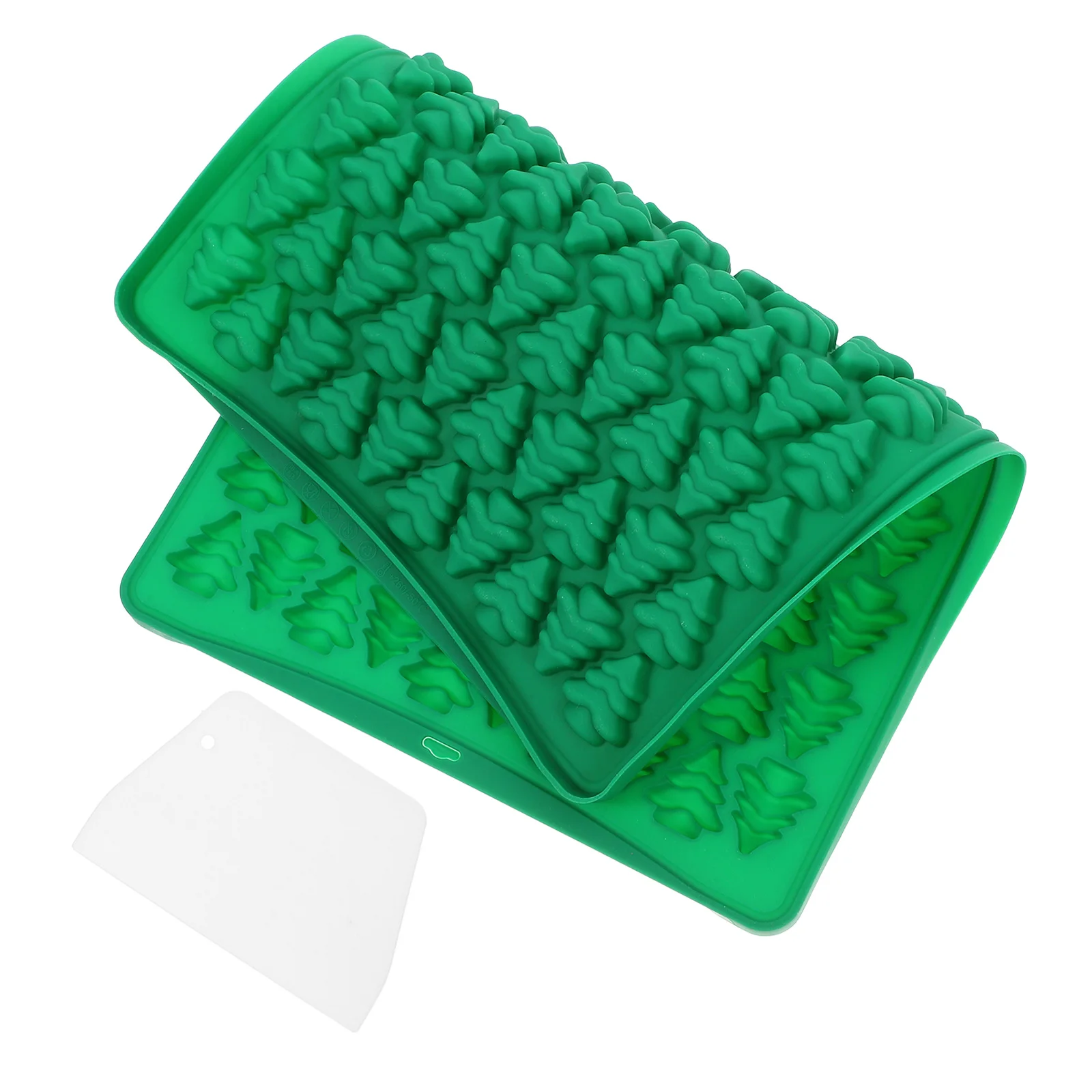 

1Set Christmas Tree Fondant Mold Large Capacity Silicone Mold for Baking Chocolate DIY Snacks Kitchen Accessories