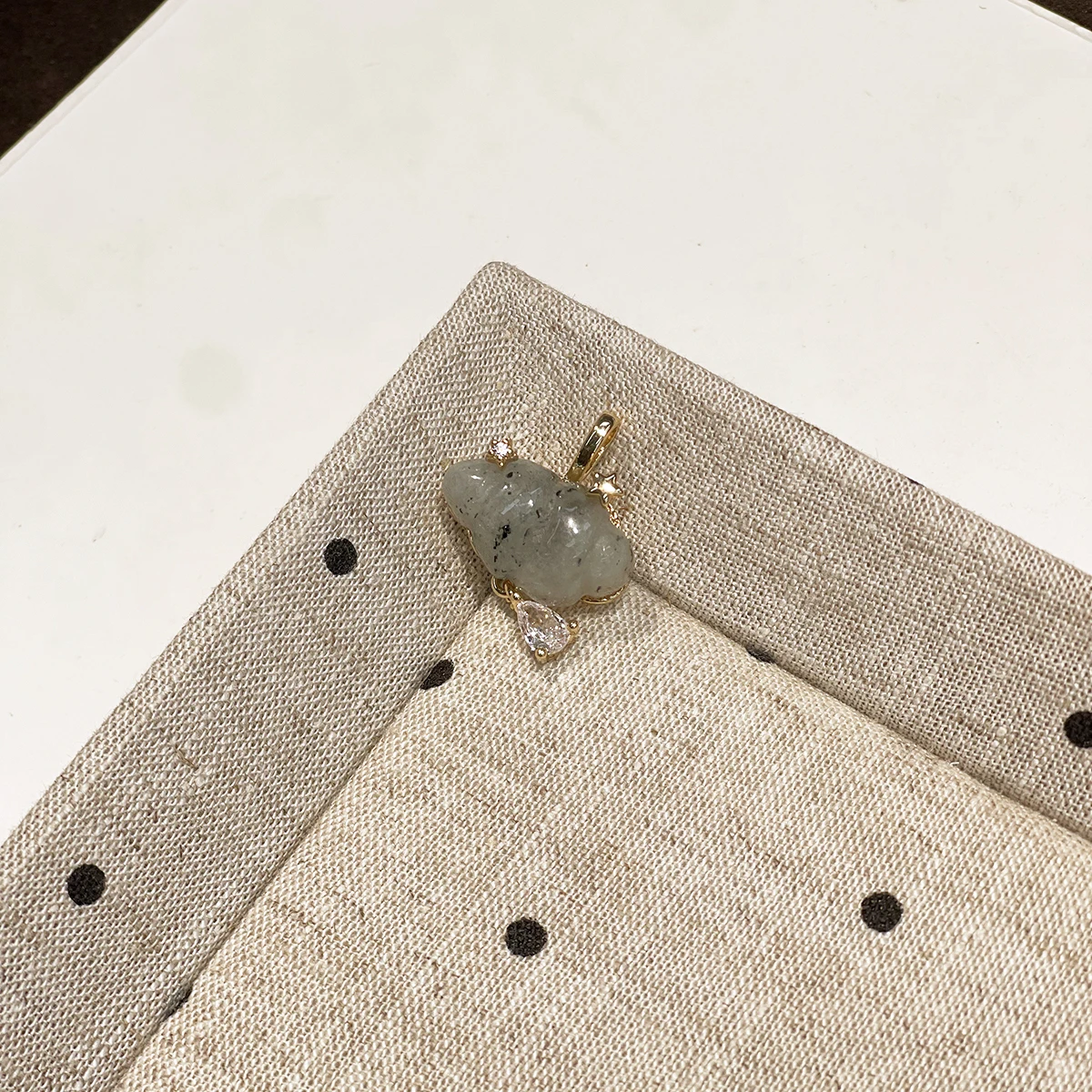 DIY-Anhänger aus natürlichem Amethyst/Rosenquarz, kleiner Anhänger 19x24mm für Schmuckherstellung, DIY-Halskette, Armband, Ohrringe, Zubehör – Detail 3