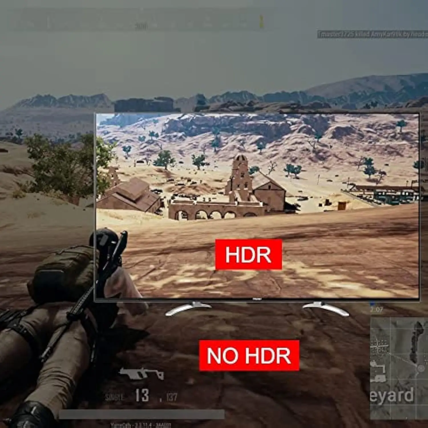 Splitter HDMI 2.0 4K@60Hz/1080p@120Hz 1 ingresso 2 uscite, interruttore automatico con HDR10 e 3D, latenza zero 18 Gbps, splitter da gioco con accesso AV