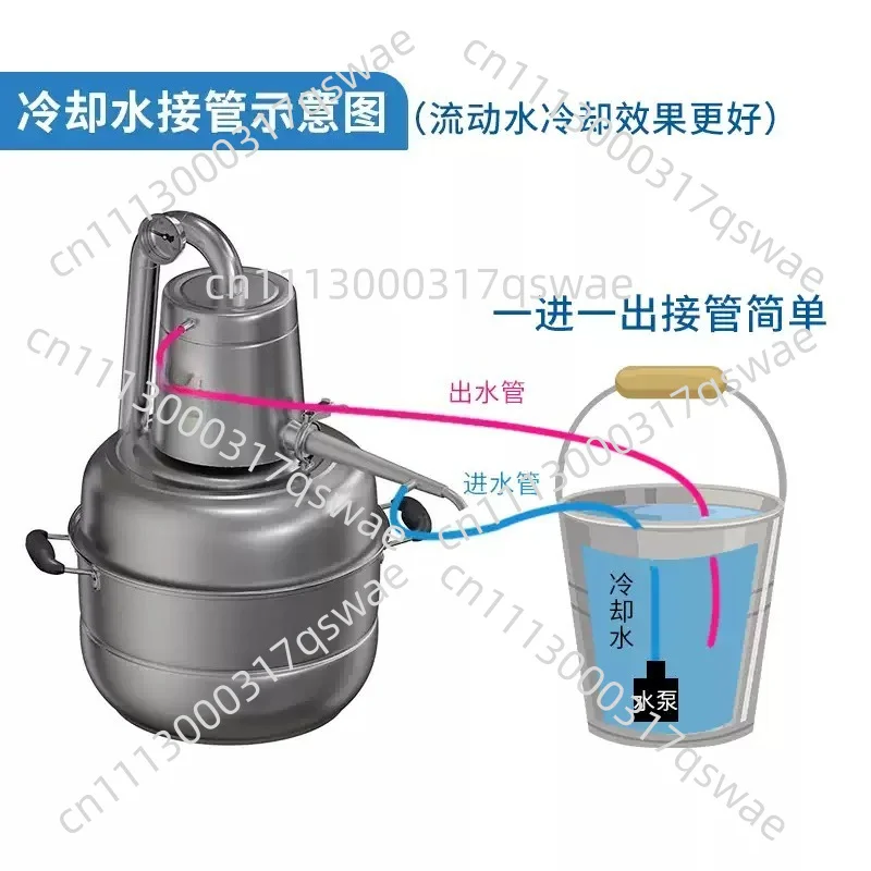 10L Electric Water Distiller Lab Distilled Water Machine Distillation Apparatus Water Purification Equipment