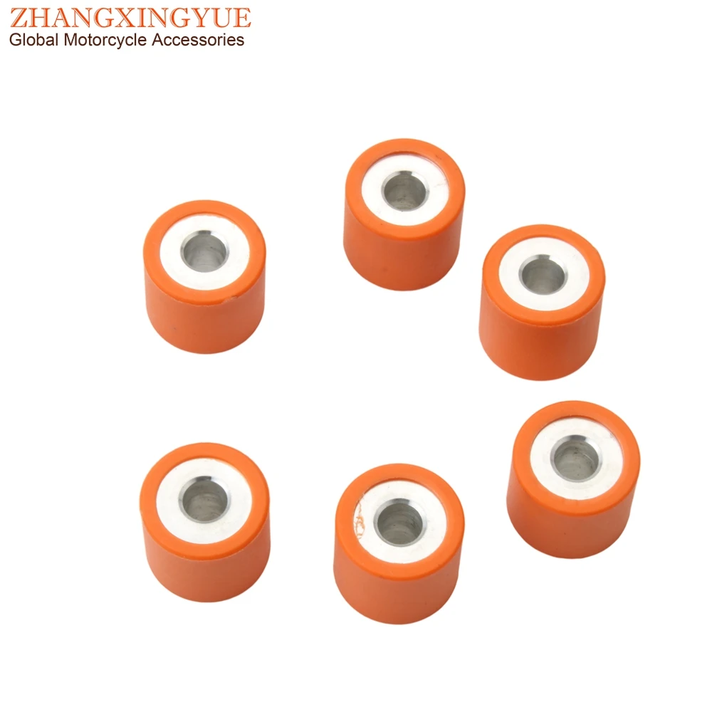 6PC Variator Roller Weights 19x17mm 5g 7g 9g For Aprilia 125 Atlantic Eu3 Mojito Scarabeo Light City Sr 125cc 150cc