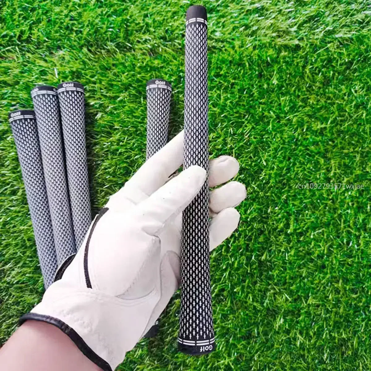 13Pcs Tour 360 Classic Golf Grip Cross Pattern Rubber Golf Club Grips 5Pcs Standard Midsize Irons Driver Wood Hybirds Universal