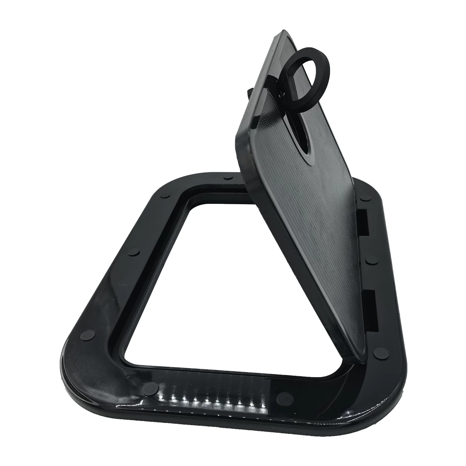 

Black Door Marine Boat Deck Access Hatch with Lid ABS Anti Aging Impact Proof Compartment Door for RV Trailer Yacht
