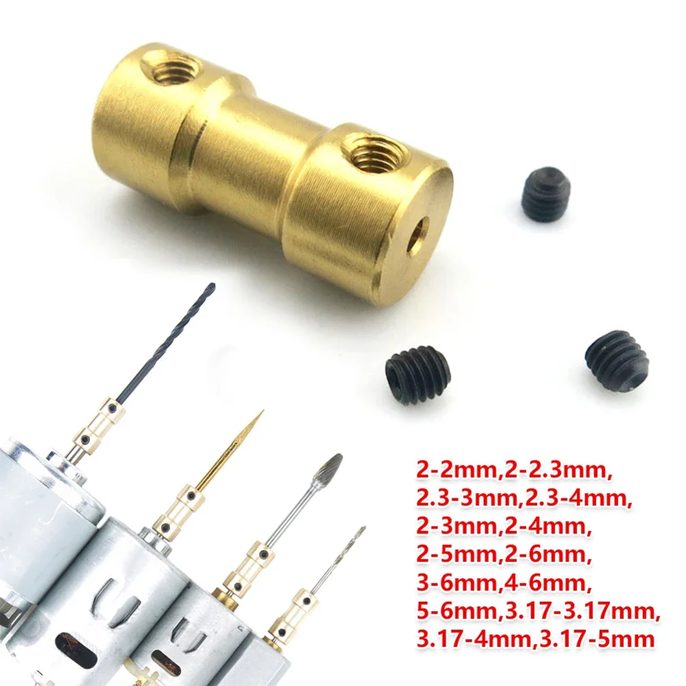 2/2.3/3/3.17/4/5/6mm N20 Motor Shaft Coupling Coupler Connector Sleeve Adapter Brass Transmission Joint for RC Boat Car Airplane