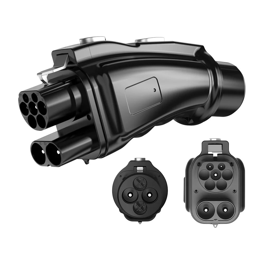 

2025 Hot Sale CCS2 To CHAdeMO Portable EV Connector 250A 1000V DC Max IP54 Waterproof Electric Vehicle Quick Charging Adaptor