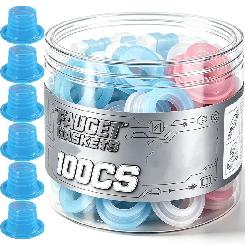 Silicone Sealing Gaskets Faucet Leak-proof Rubber Valve Threaded Pipe Hose Sealer Washer Gasket Seal Ring Plumbing Plugs