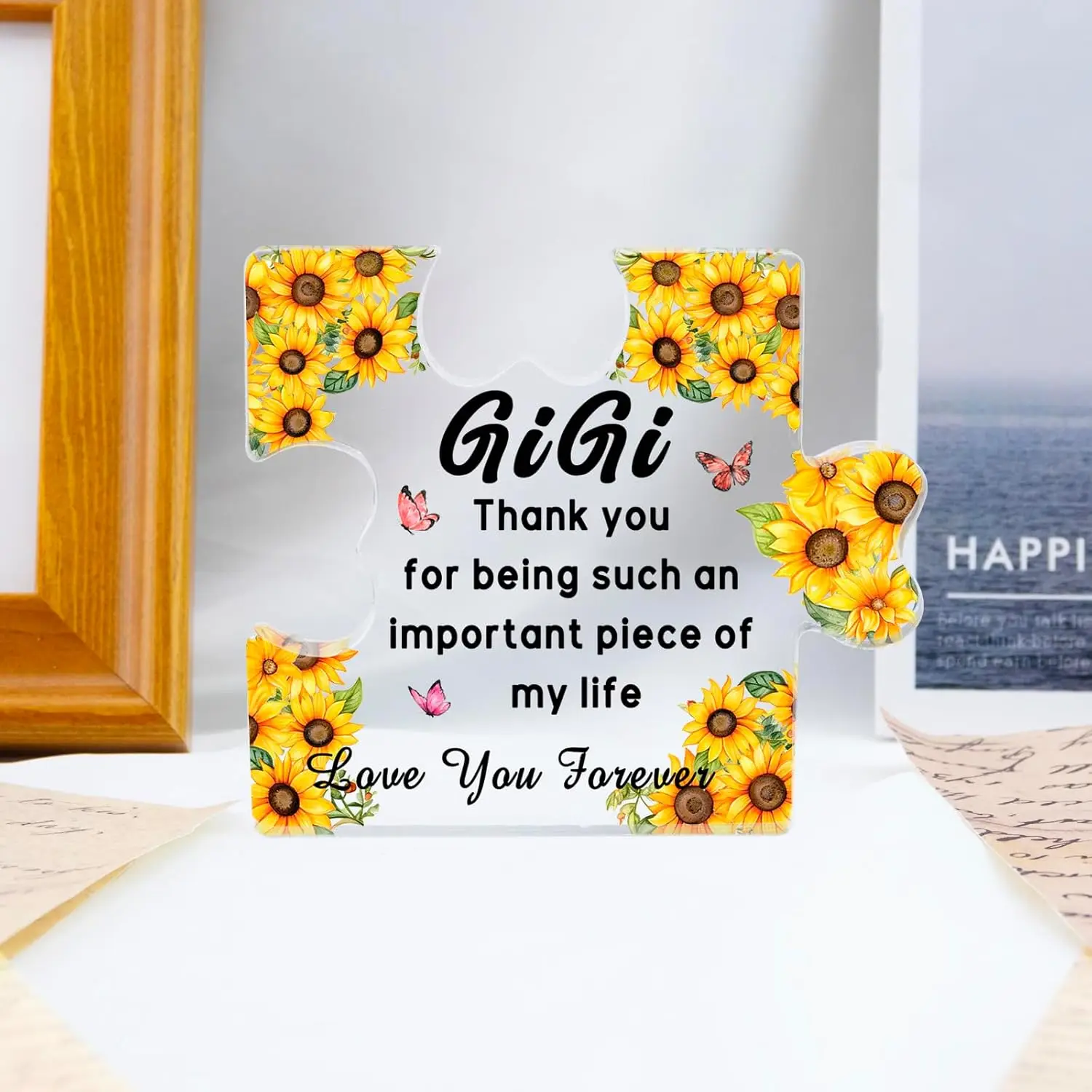 هدايا جيجي هدايا عيد ميلاد الجدة من الأكسدة لوحة أكريليك هدية جيجي لعيد الأم هدية عيد الميلاد ديكور #3